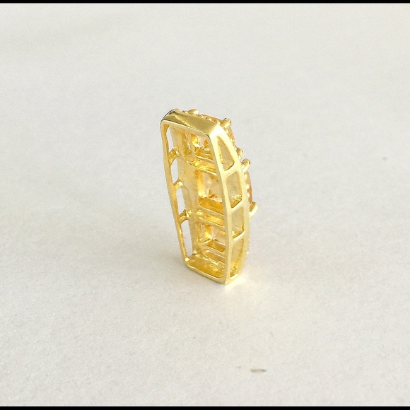 ✨5.32ctw Genuine Citrine pendant in 14K goldplate✨ - Picture 4 of 6
